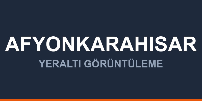 Afyonkarahisar Yeraltı Görüntüleme Radarı Fiyatları