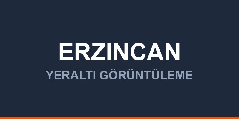 Erzincan Yeraltı Görüntüleme Radarı Fiyatları