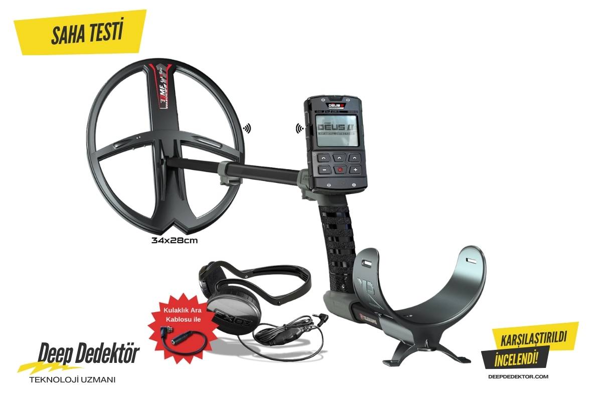 Deus 2 Dedektor 34x28cm Fmf Baslik Ana Kontrol Unitesi Fx03 Kulaklik