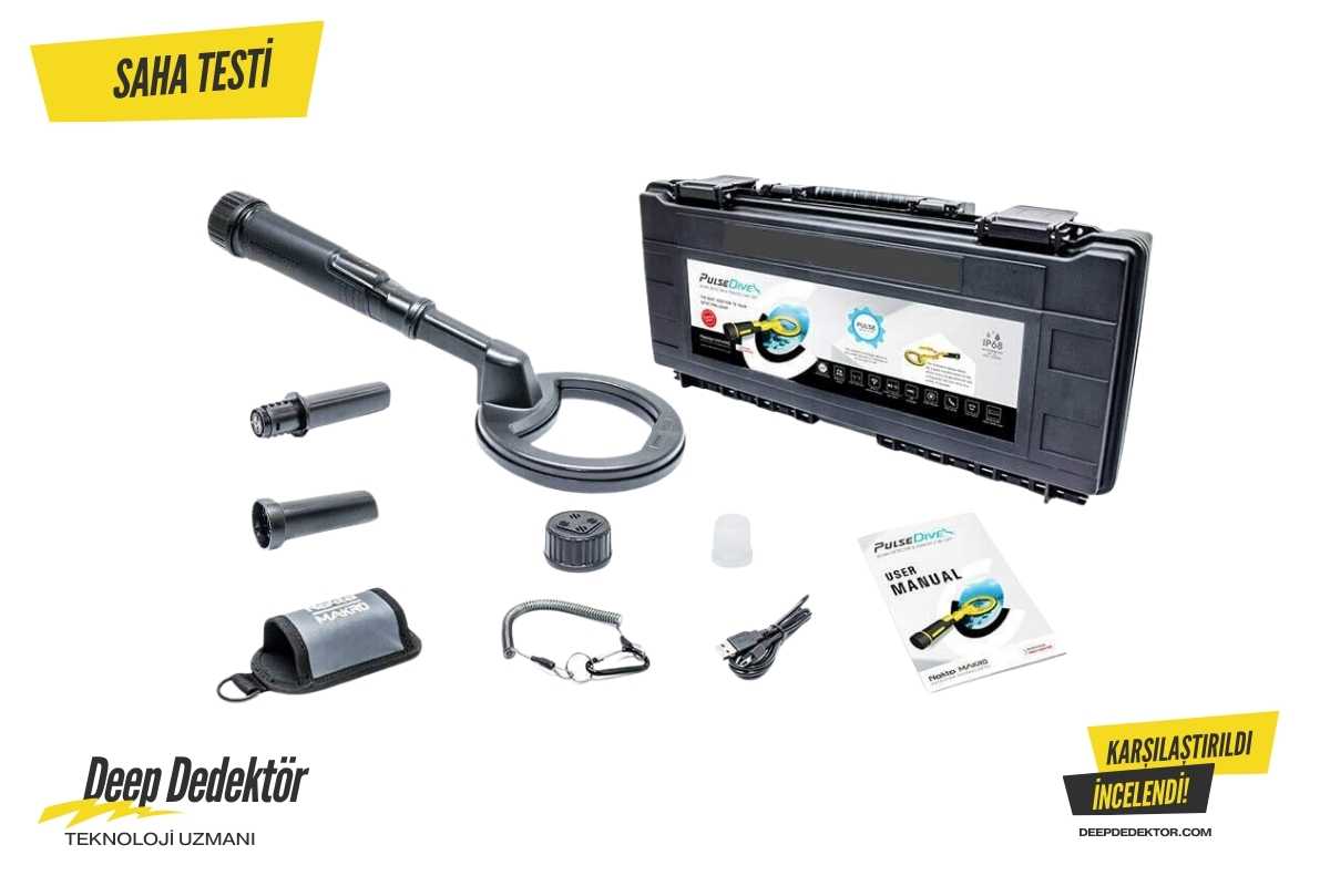 Nokta Makro Pulsedive Scuba Dedektoru Siyah