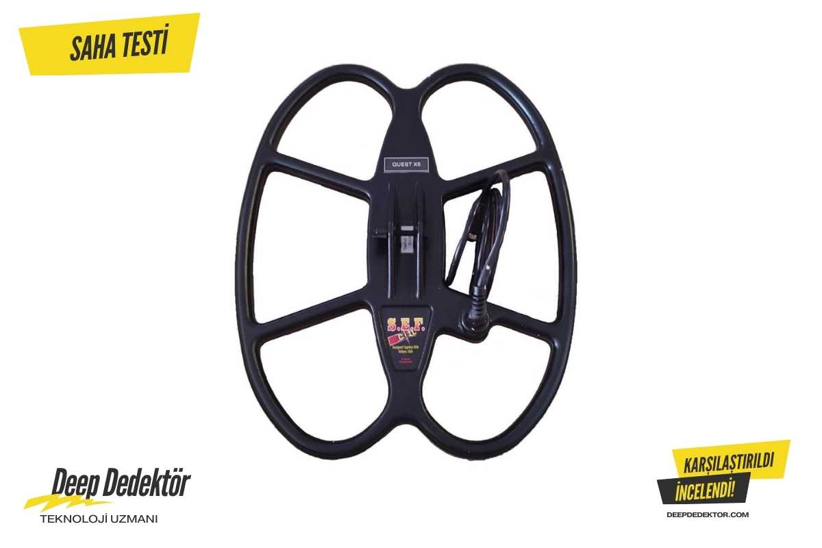 Quest X5 Dedektor Uyumlu 15 X12 Sef Arama Basligi